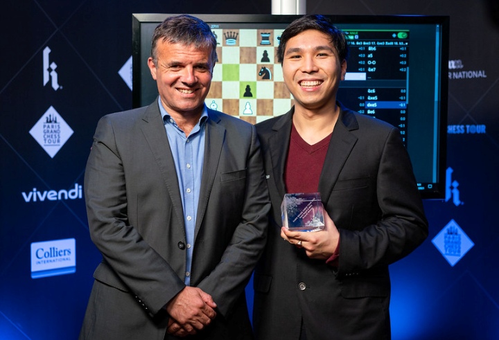 Wesley So in solo 1st place lead of Grand Chess Tour Paris Rapid & Blitz 