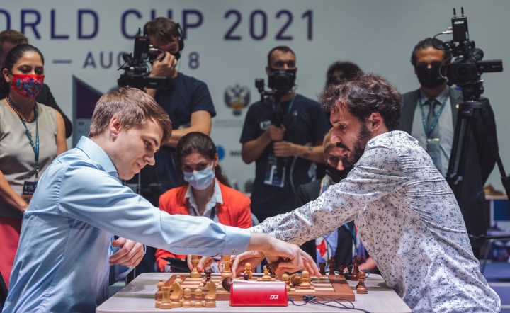 FIDE Chess World Rapid & Blitz 2021 Alireza Firouzja (IRN) during the World  Championships of FIDE