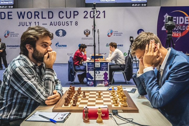 Chess - FIDE WORLD CUP Semifinals Carlsen, Duda, Karjakin