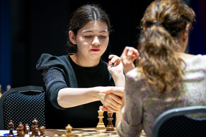 International Chess Federation on X: Former Women's World Champion and  winner of the 2021 FIDE Women's World Cup, GM Alexandra Kosteniuk, made the  ceremonial first move today in the game between Richard