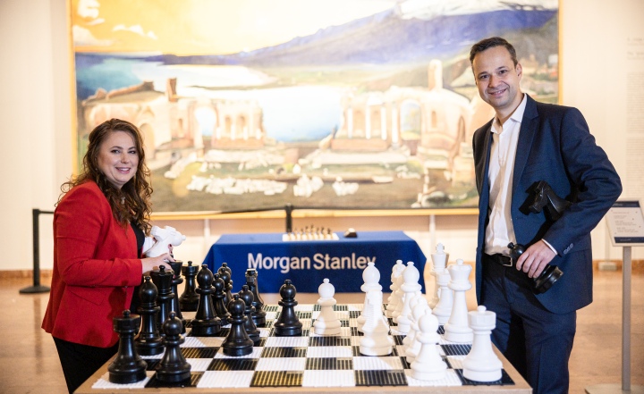 Judit Polgár at an International Chess Competition in New York