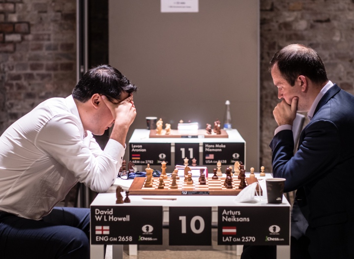 After drawing vs. most of the favorites, Ray Robson scores his first win  vs. GM Hans Niemann in round 6 Photo: @lennartootes…