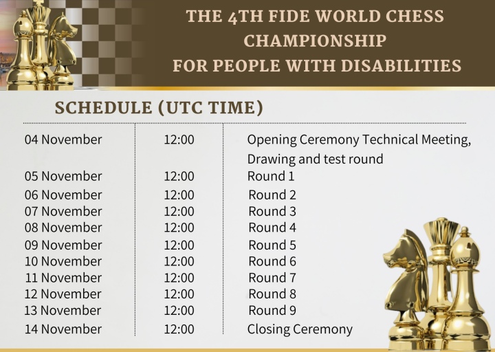 Schedule - FIDE World Chess Championship 2021 