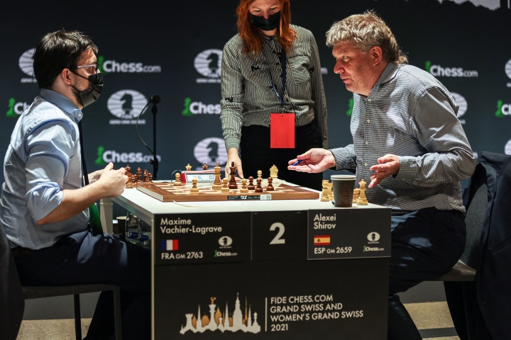 FIDE  Grand Swiss R8: Firouzja Increases Lead, Now World
