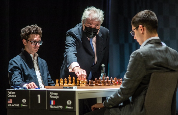 FIDE Grand Swiss 2021: Firouzja, Alireza (2770) Predke, Alexandr
