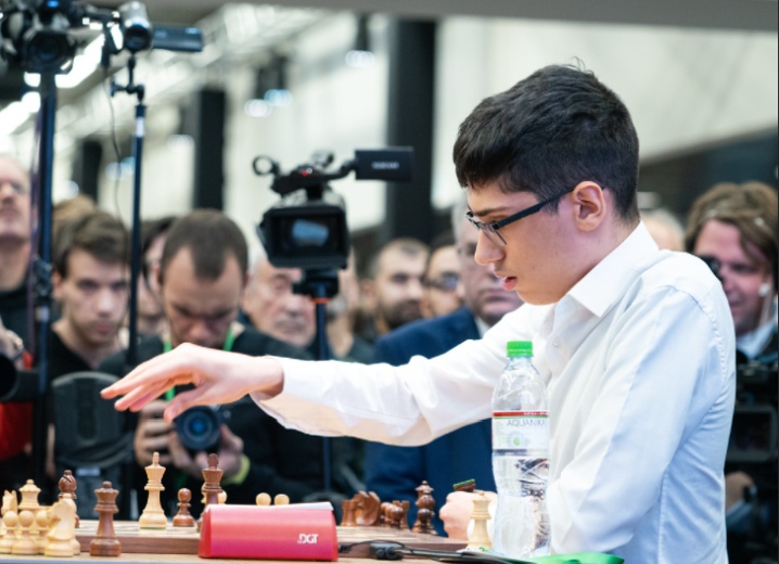 FIDE Chess World Rapid & Blitz 2021 Alireza Firouzja (IRN) during the World  Championships of FIDE