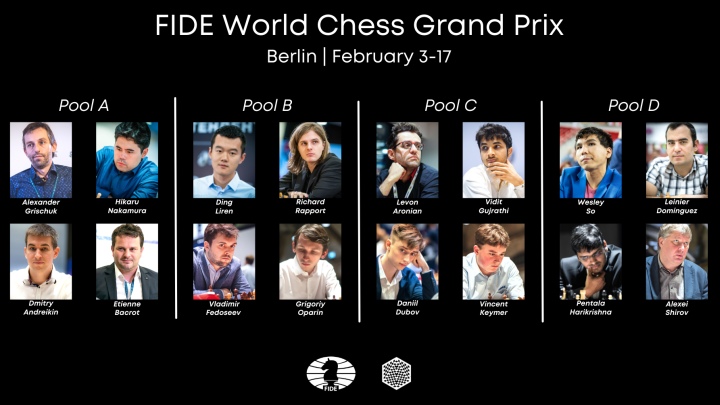 Group Stage of FIDE Grand Prix Leg Finishes in Berlin