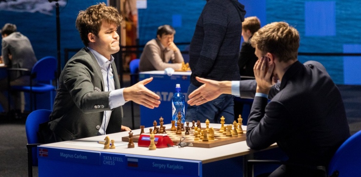 Tata Steel - R10: Carlsen se aproxima da liderança com 3 rodadas