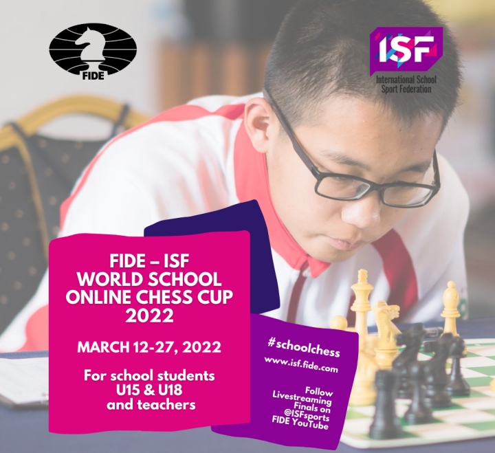 The FIDE - ISF World School Teams Online Chess Cup 2023: Registration  begins