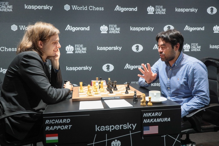 Lance ABSURDO do Nakamura - Hikaru Nakamura Vs Richard Rapport - Grand Prix  FIDE 2022 