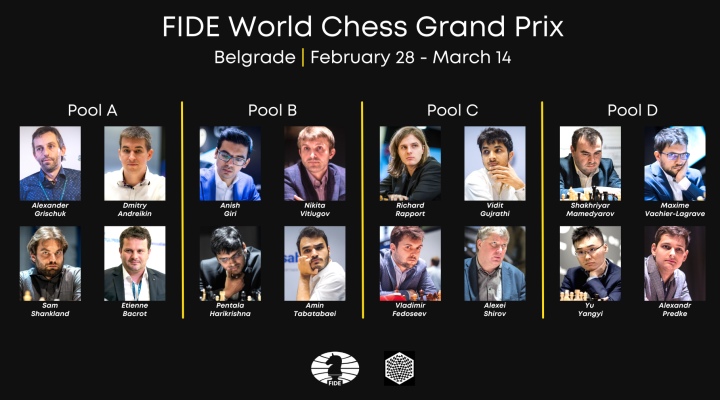 Hikaru Nakamura and Alexander Grischuk after Round 5 of the FIDE Grand Prix  2022 in Berlin 