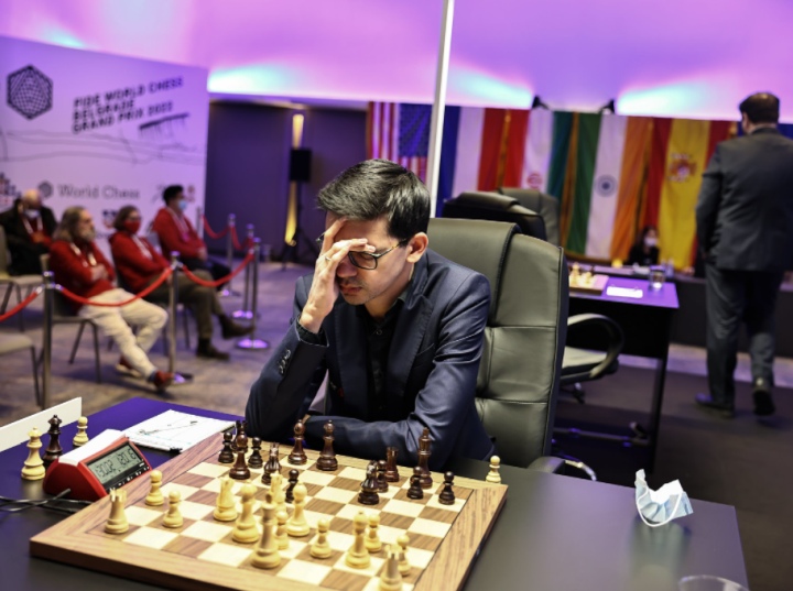 Anish Giri and Nikita Vitiugov after R5 of the FIDE Grand Prix