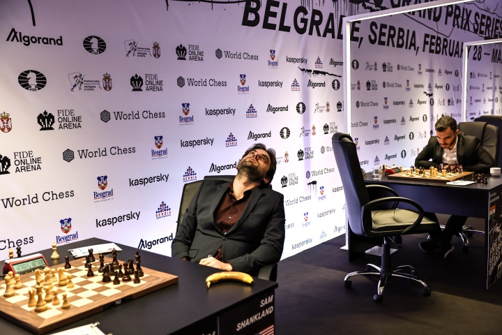 Anish Giri and Nikita Vitiugov after R5 of the FIDE Grand Prix