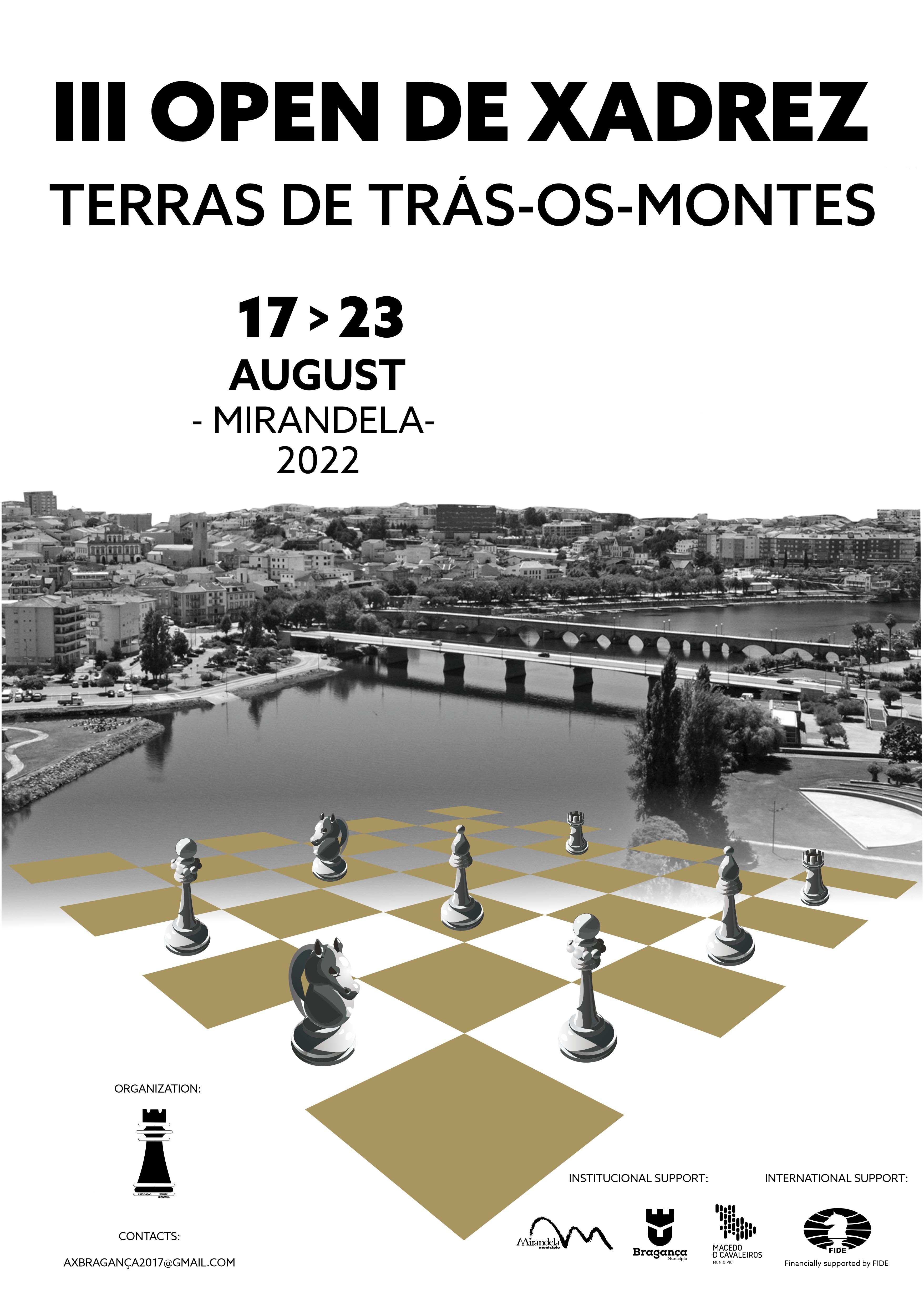 CAMir EM GRANDE NO III OPEN DE XADREZ TERRAS DE TRÁS-OS-MONTES