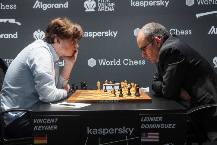 Anish Giri and Nikita Vitiugov after R5 of the FIDE Grand Prix