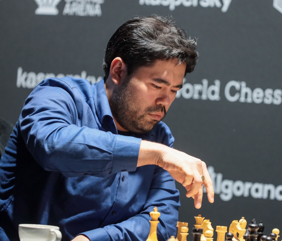 Hikaru Nakamura and Wesley So after Game 2 of the FIDE Grand Prix in Berlin