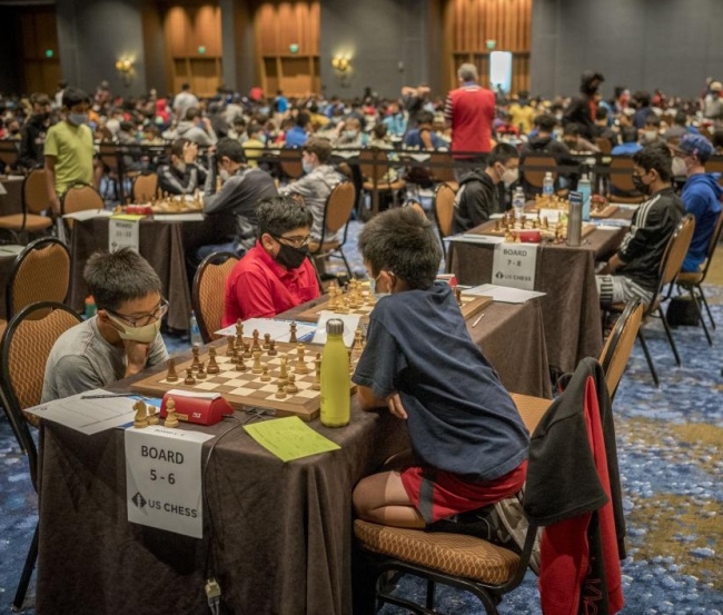 Five-Way Tie at 2022 National Middle School (K-8) Chess Championship