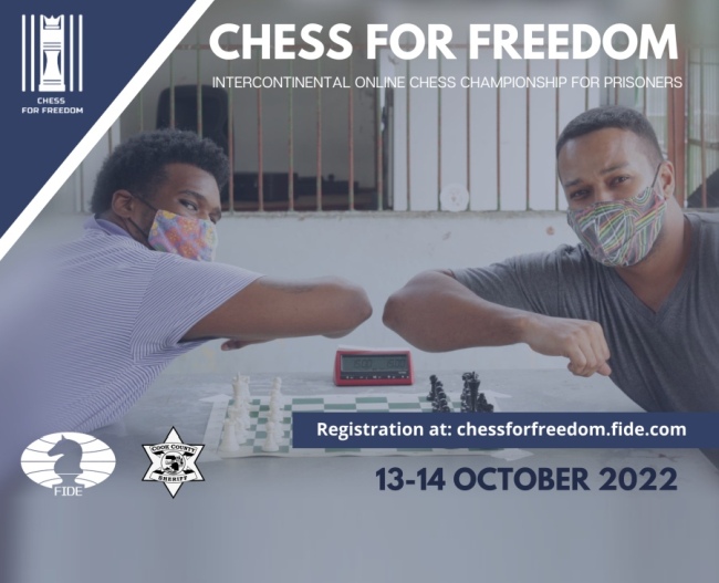 Second Intercontinental Online Chess Championship for Prisoners announced