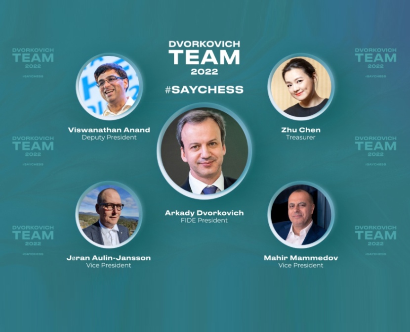 Arkady Dvorkovich presents his team on the way to FIDE elections