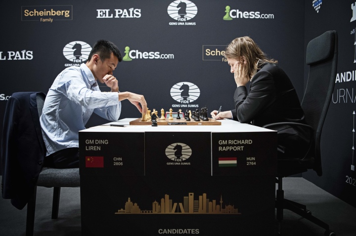 FIDE Candidates Tournament 2022, ding Liren VS Richard Rapport