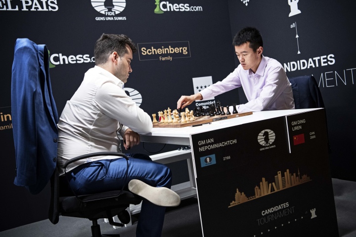 Madrid Candidates 8: Nakamura shocks Caruana