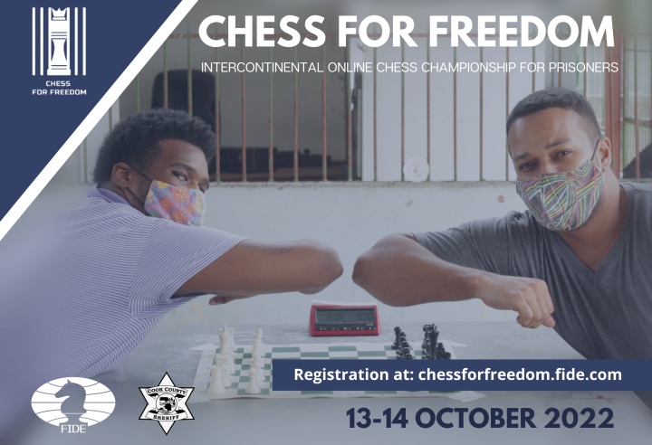 FIDE - International Chess Federation - Groups 4,5 and 6 of the first  Intercontinental Online Chess Championship for Prisoners have started their  matches. Follow the live commentary with Keti Tsatsalashvili at   #