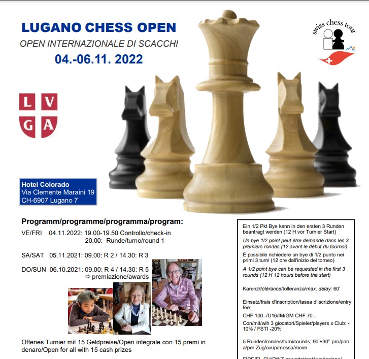 Caldas Internacional Hotel Chess Open - U2400 + U1800 - Viral Agenda