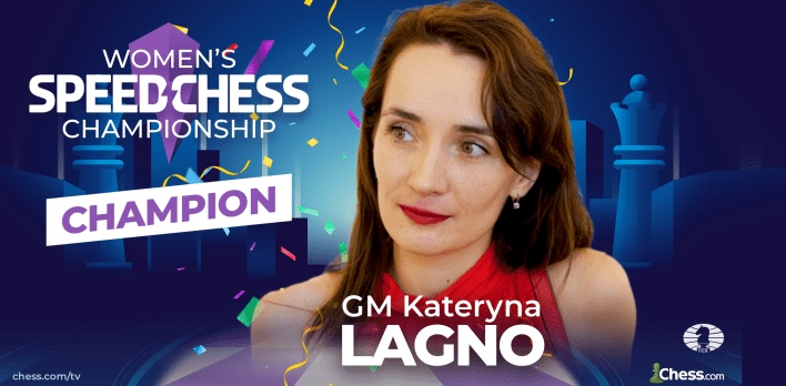 Kateryna Lagno wins FIDE Chess.com WSCC-2022