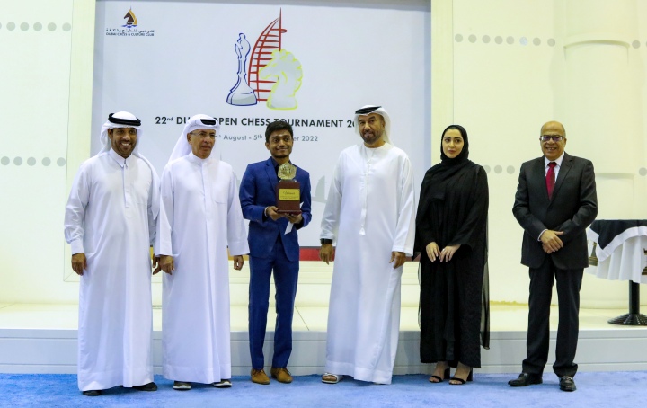 Arvindh Chitambaram crowned champion of 22nd Dubai Open Chess