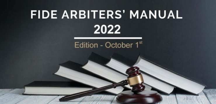 FIDE Arbiters' Manual 2022 released