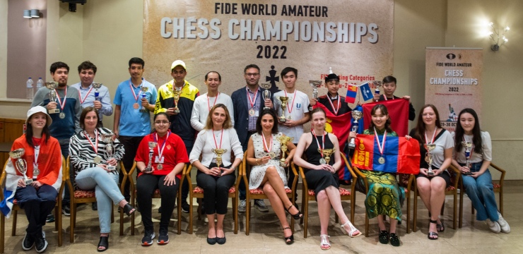 Winners crowned at 2022 FIDE World Amateur Championship