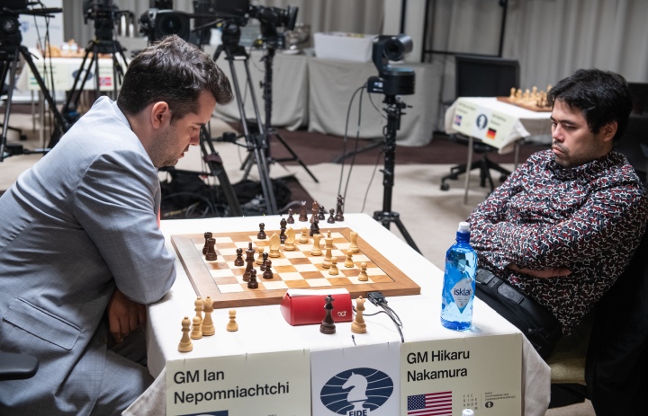 International Chess Federation on X: Hikaru Nakamura escapes what