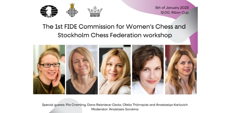 The 1st Chess Workshop for Women set for January 05