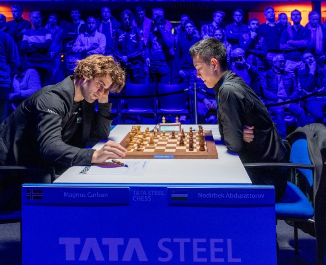 Tata Steel Masters 2023: Abdusattorov stuns Carlsen and grabs the lead