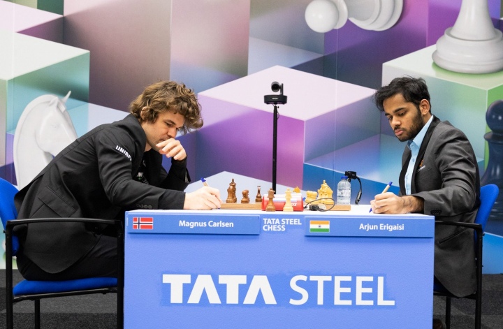 Standings Results Tata Steel Masters 2023 (Round 1) with Carlsen, Wesley So, Keymer, Praggnanandhaa!
