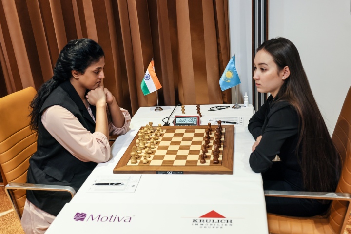 FIDE Women's Grand Prix: Harika held to draw by Abdumalik in round 7