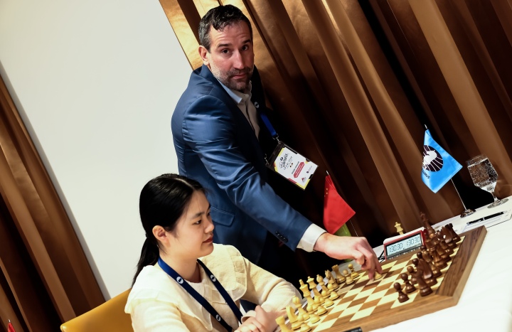 International Chess Federation on X: Former Women's World Champion and  winner of the 2021 FIDE Women's World Cup, GM Alexandra Kosteniuk, made the  ceremonial first move today in the game between Richard