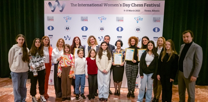 International Women's Day Chess festival held in Tirana, Albania
