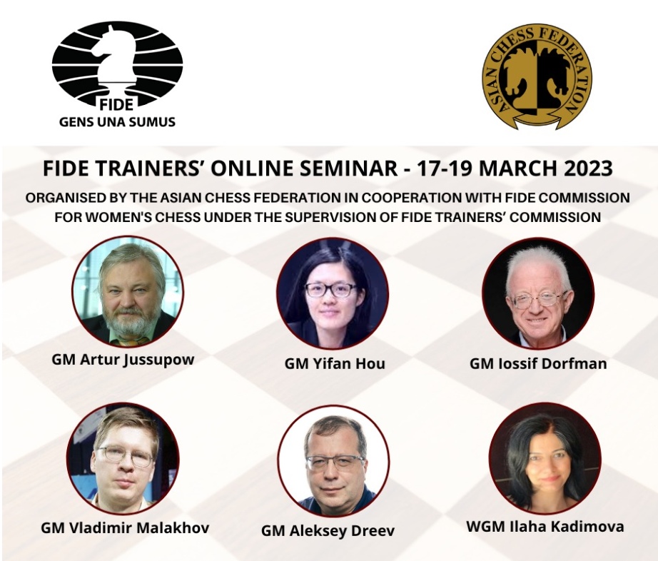 FIDE Trainers’ Online Seminar announced  