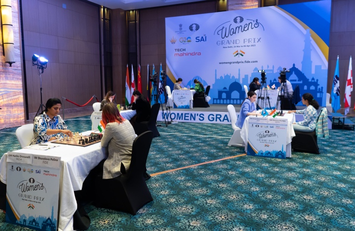 FIDE Women's Grand Prix: Harika Dronavalli starts campaign with a draw  against Swedish veteran Pia Cramling-Sports News , Firstpost