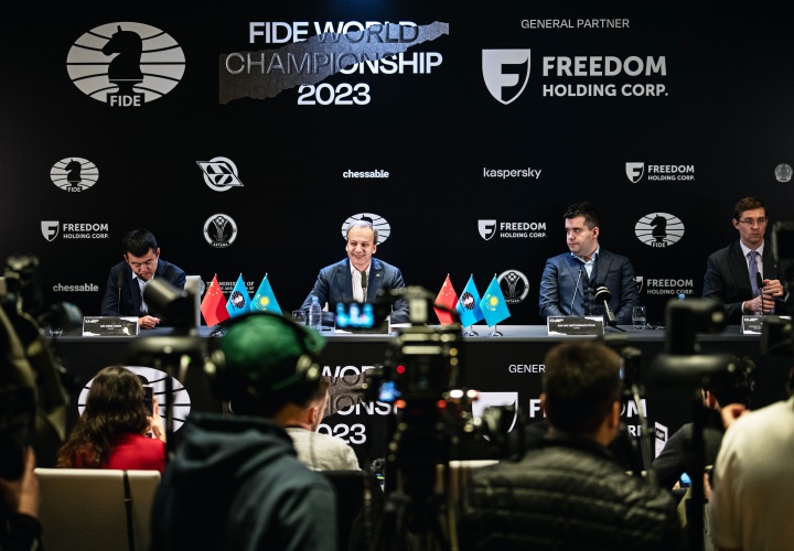 Press Conference after Game 1, 2023 FIDE World Championship Match