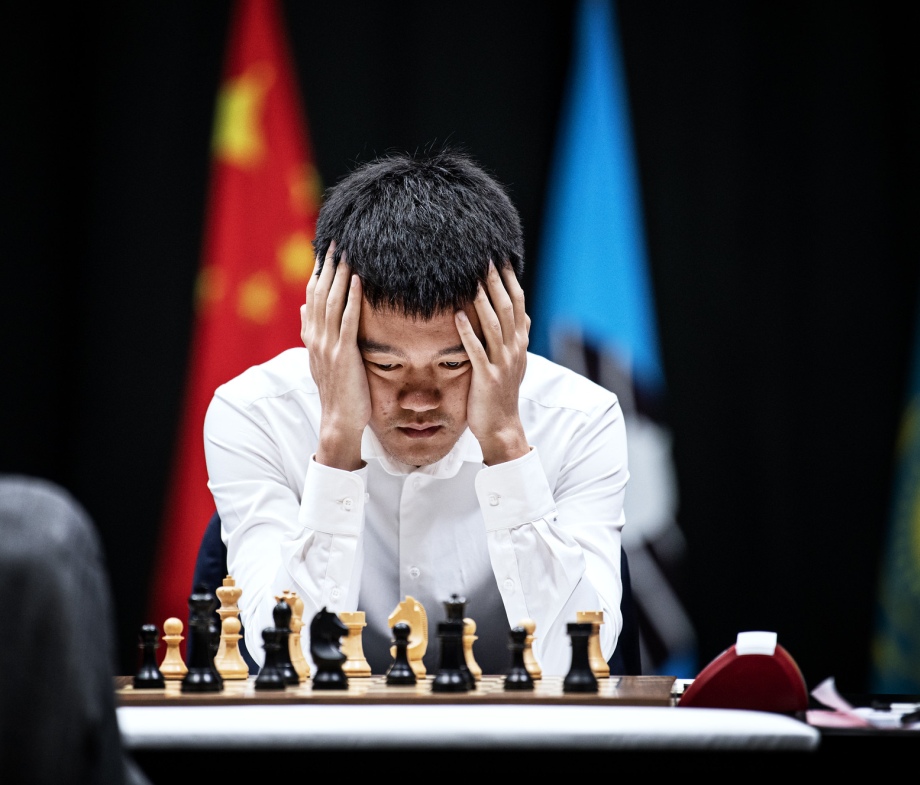 Ding Liren was outplayed in game 5 of the World Chess Championship Match