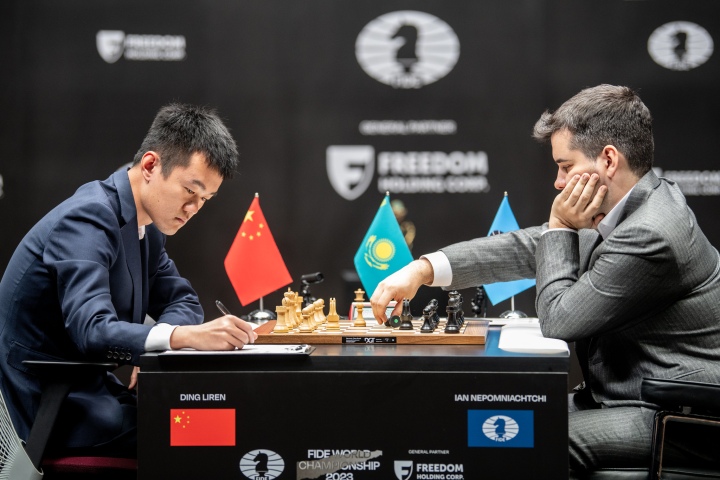 Third game of Chess World Championship match ends in draw