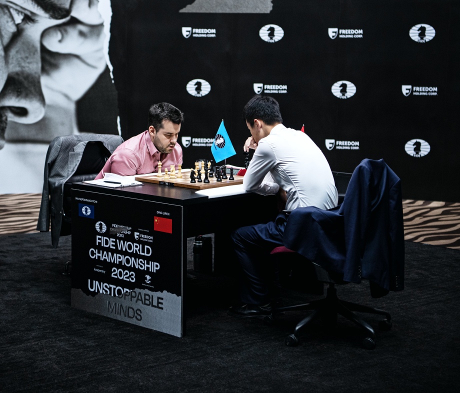 Battle of Minds: First Game in World Chess Championship between  Nepomniachtchi and Ding Ends in Draw - The Astana Times