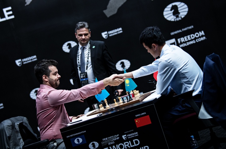 Chess: Ding and Nepomniachtchi go to the wire as speed shootout looms, World Chess Championship 2023