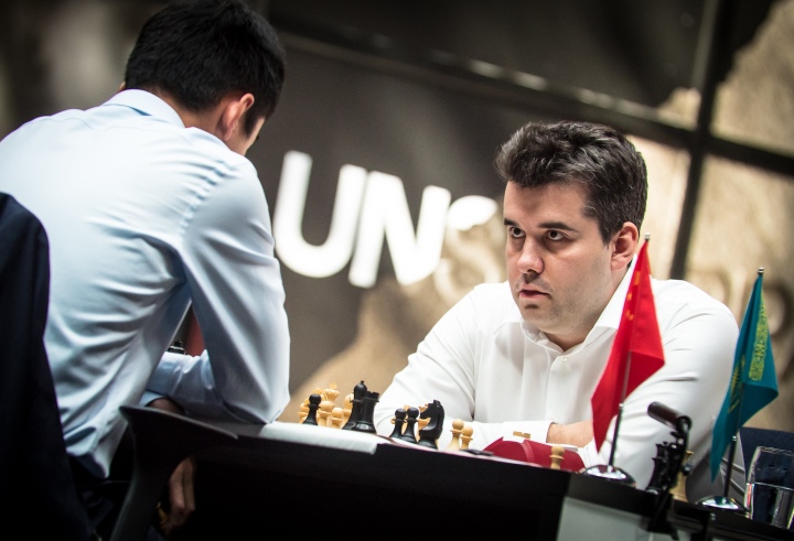 Ding Plays Early Surprise, But Nepo Takes Early Lead After Two
