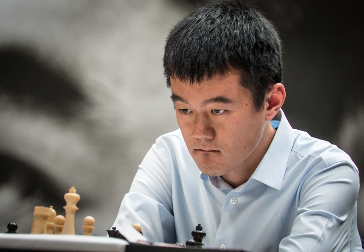 Game 8: Ding Liren - Ian Nepomniachtchi ½-½ 📷: David Llada