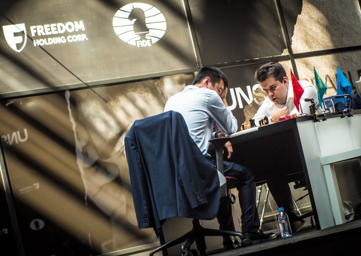 Nepo Pushes Against Ding's Berlin in Peaceful Ninth Round