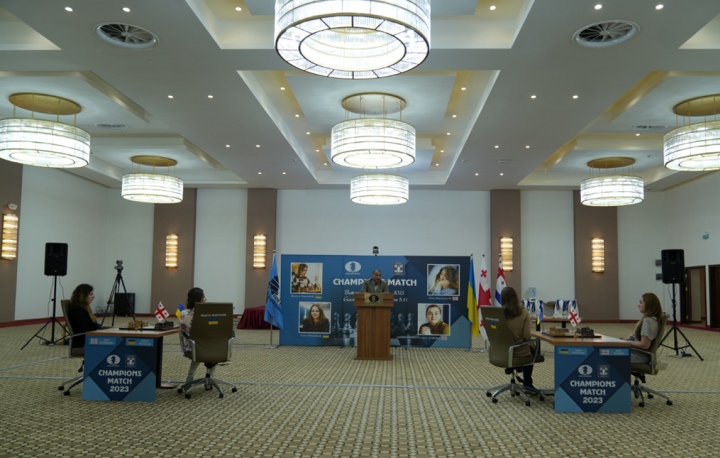 International Chess Federation on X: The third round of the Champions  Match took place yesterday in the conference hall of the Legend Hotel in  Batumi. The game between Mariya Muzychuk and Nino