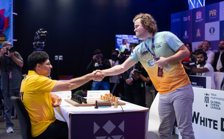 Legends Anand and Carlsen face off in Global Chess League